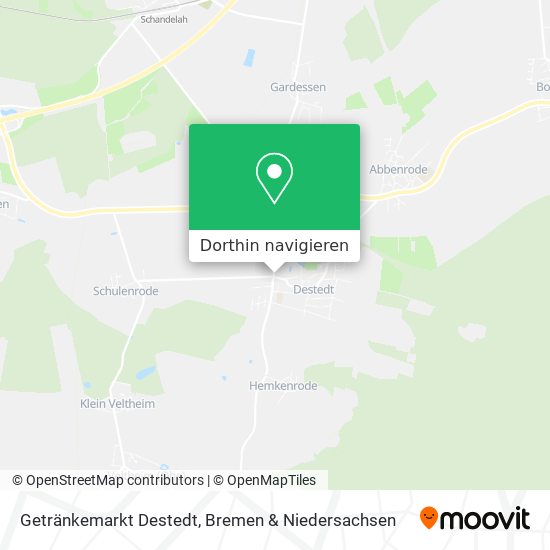 Getränkemarkt Destedt Karte