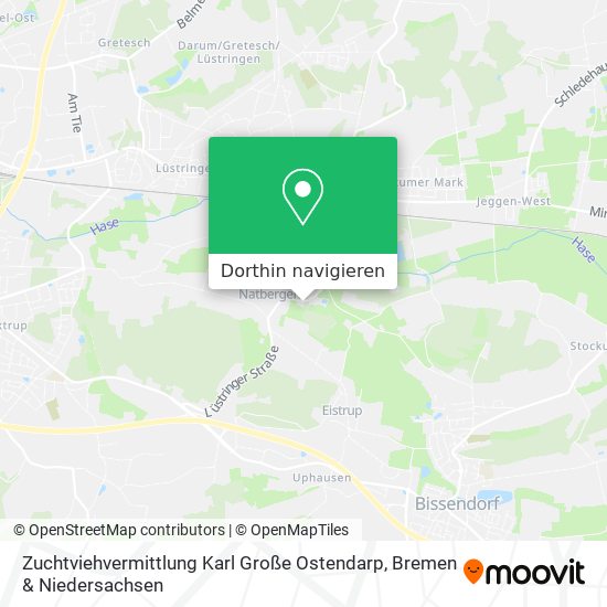 Zuchtviehvermittlung Karl Große Ostendarp Karte