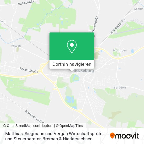 Matthias, Siegmann und Vergau Wirtschaftsprüfer und Steuerberater Karte