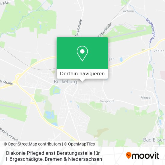 Diakonie Pflegedienst Beratungsstelle für Hörgeschädigte Karte