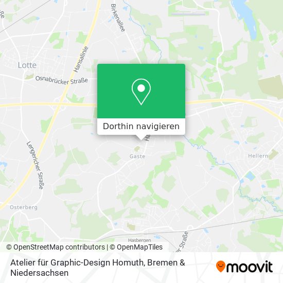 Atelier für Graphic-Design Homuth Karte