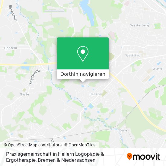 Praxisgemeinschaft in Hellern Logopädie & Ergotherapie Karte