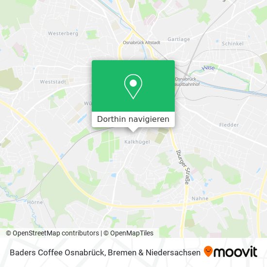 Baders Coffee Osnabrück Karte