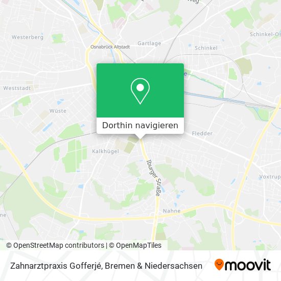 Zahnarztpraxis Gofferjé Karte
