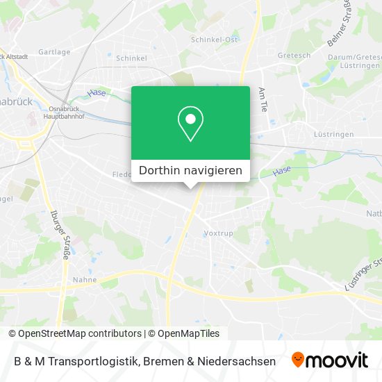 B & M Transportlogistik Karte
