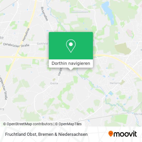 Fruchtland Obst Karte