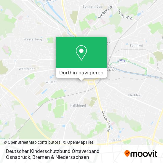 Deutscher Kinderschutzbund Ortsverband Osnabrück Karte