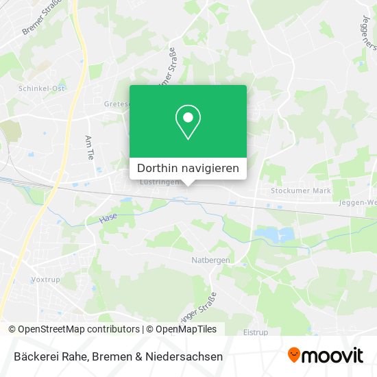 Bäckerei Rahe Karte