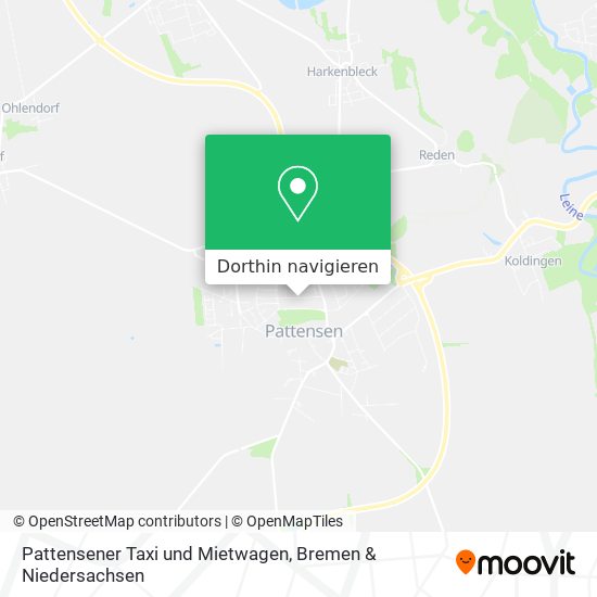 Pattensener Taxi und Mietwagen Karte