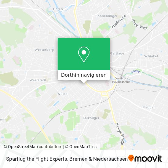 Sparflug the Flight Experts Karte
