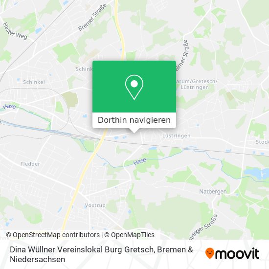 Dina Wüllner Vereinslokal Burg Gretsch Karte