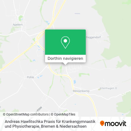 Andreas Hawlitschka Praxis für Krankengymnastik und Physiotherapie Karte