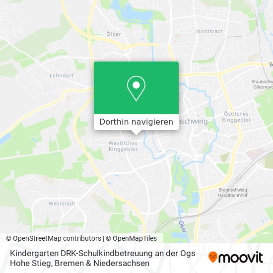 Kindergarten DRK-Schulkindbetreuung an der Ogs Hohe Stieg Karte