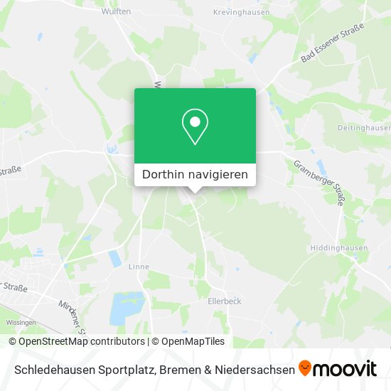 Schledehausen Sportplatz Karte