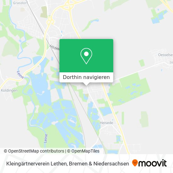 Kleingärtnerverein Lethen Karte