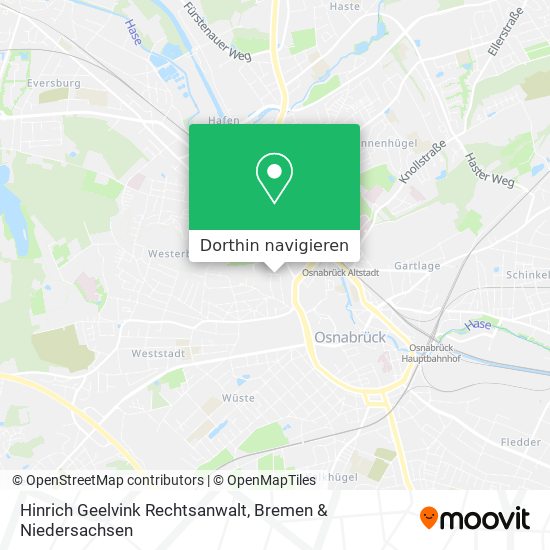 Hinrich Geelvink Rechtsanwalt Karte
