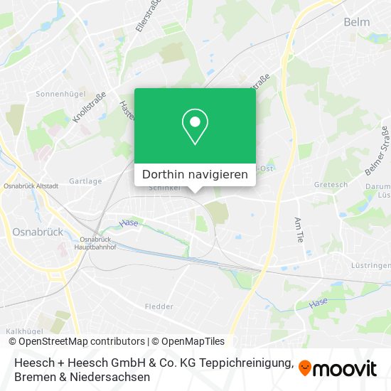 Heesch + Heesch GmbH & Co. KG Teppichreinigung Karte