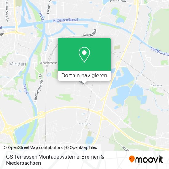 GS Terrassen Montagesysteme Karte