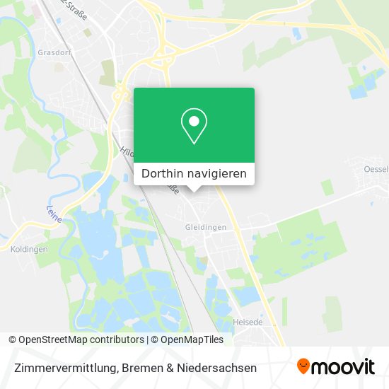Zimmervermittlung Karte
