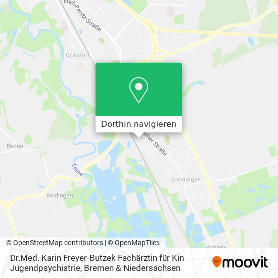 Dr.Med. Karin Freyer-Butzek Fachärztin für Kin Jugendpsychiatrie Karte
