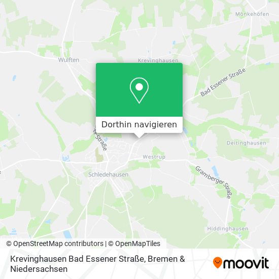 Krevinghausen Bad Essener Straße Karte