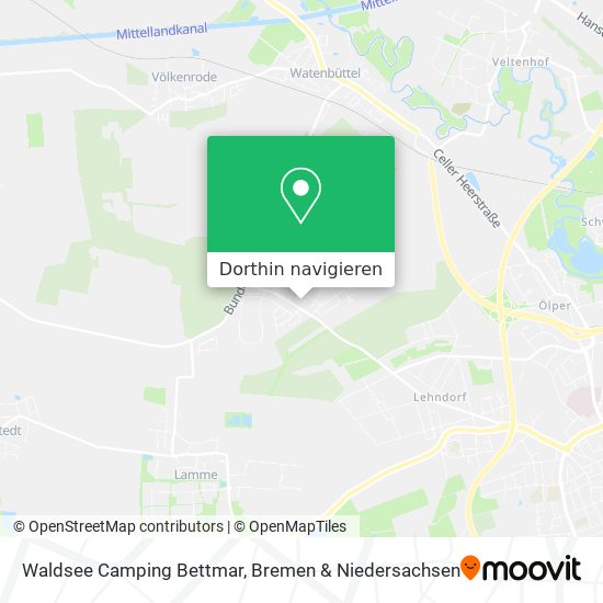 Waldsee Camping Bettmar Karte