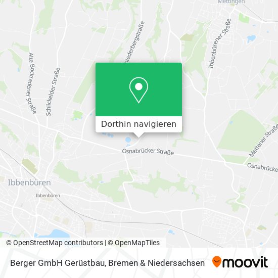 Berger GmbH Gerüstbau Karte