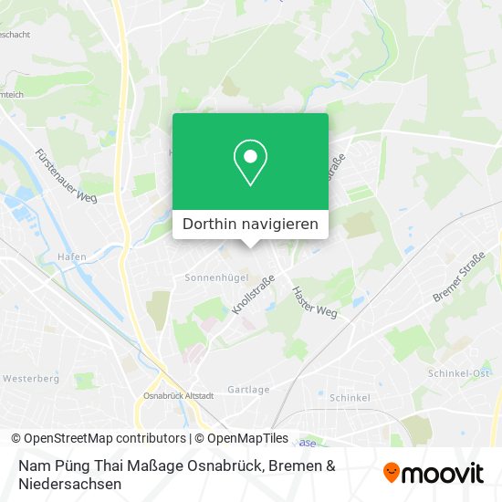 Nam Püng Thai Maßage Osnabrück Karte