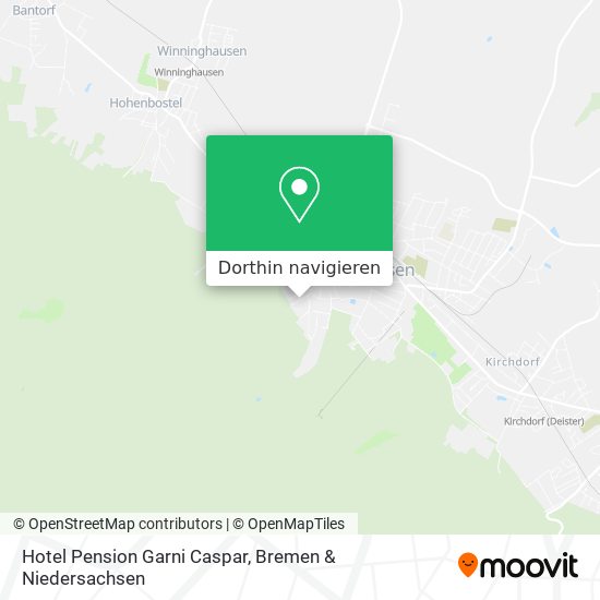 Hotel Pension Garni Caspar Karte
