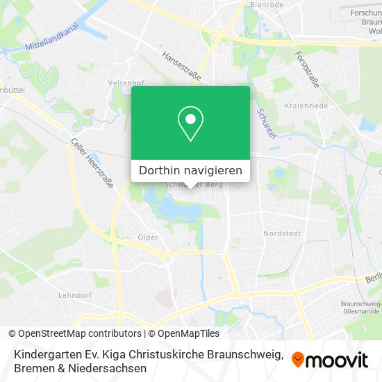 Kindergarten Ev. Kiga Christuskirche Braunschweig Karte
