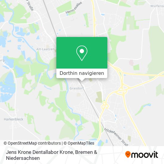 Jens Krone Dentallabor Krone Karte