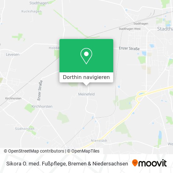 Sikora O. med. Fußpflege Karte