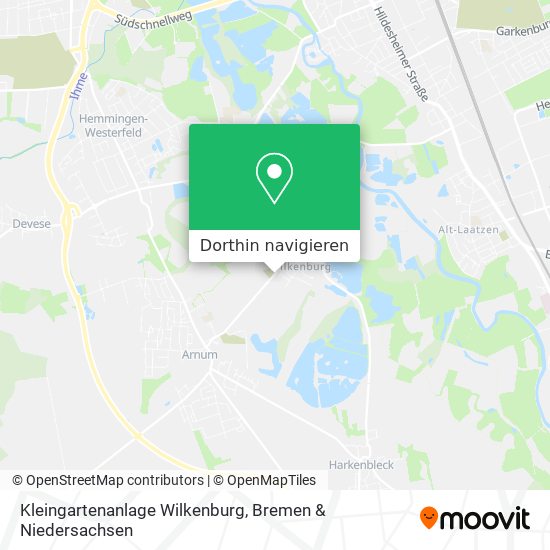 Kleingartenanlage Wilkenburg Karte