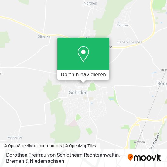 Dorothea Freifrau von Schlotheim Rechtsanwältin Karte