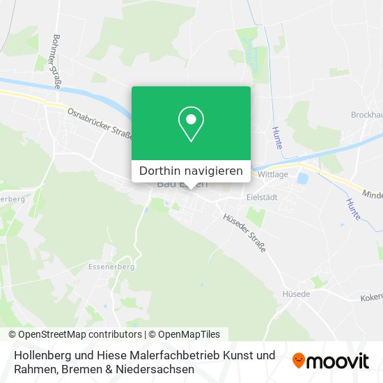 Hollenberg und Hiese Malerfachbetrieb Kunst und Rahmen Karte
