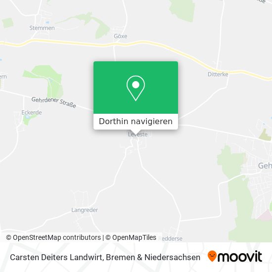 Carsten Deiters Landwirt Karte