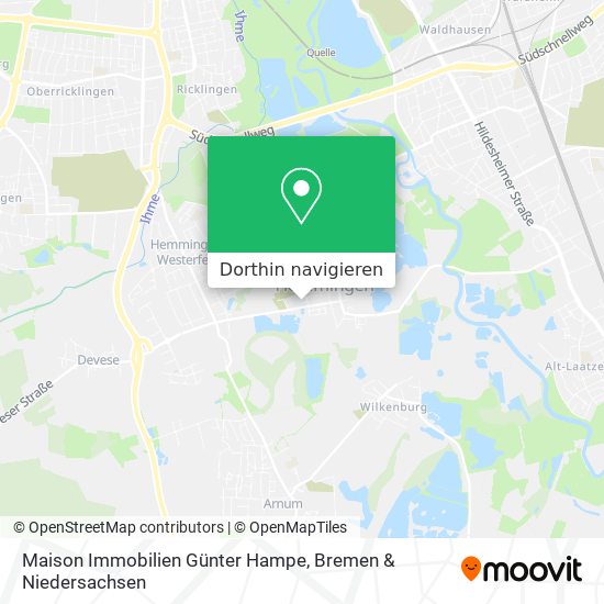 Maison Immobilien Günter Hampe Karte