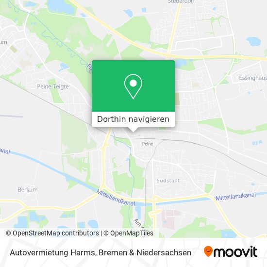Autovermietung Harms Karte