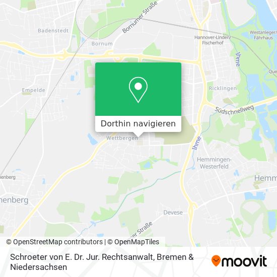 Schroeter von E. Dr. Jur. Rechtsanwalt Karte