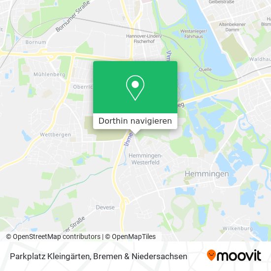 Parkplatz Kleingärten Karte