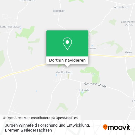 Jürgen Winnefeld Forschung und Entwicklung Karte