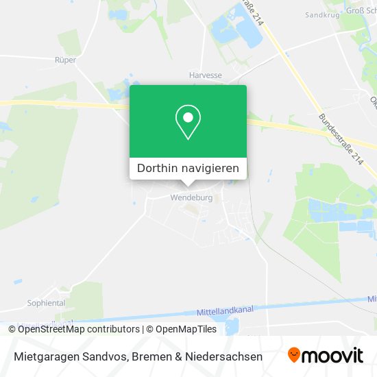 Mietgaragen Sandvos Karte