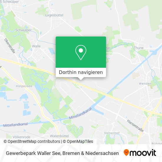 Gewerbepark Waller See Karte