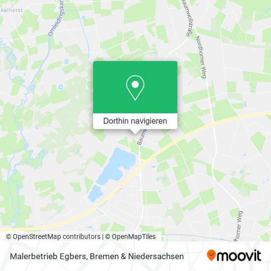 Malerbetrieb Egbers Karte