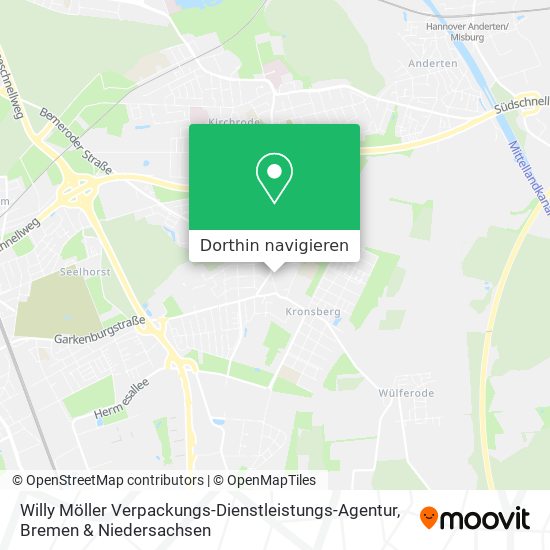 Willy Möller Verpackungs-Dienstleistungs-Agentur Karte