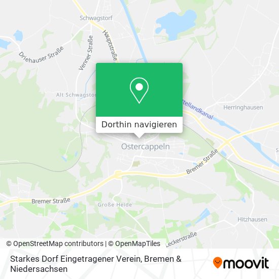Starkes Dorf Eingetragener Verein Karte