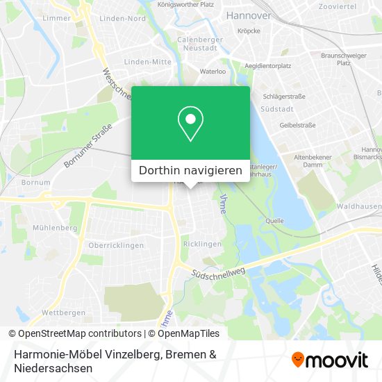 Harmonie-Möbel Vinzelberg Karte