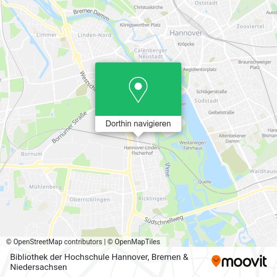 Bibliothek der Hochschule Hannover Karte