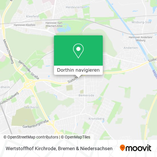 Wertstoffhof Kirchrode Karte