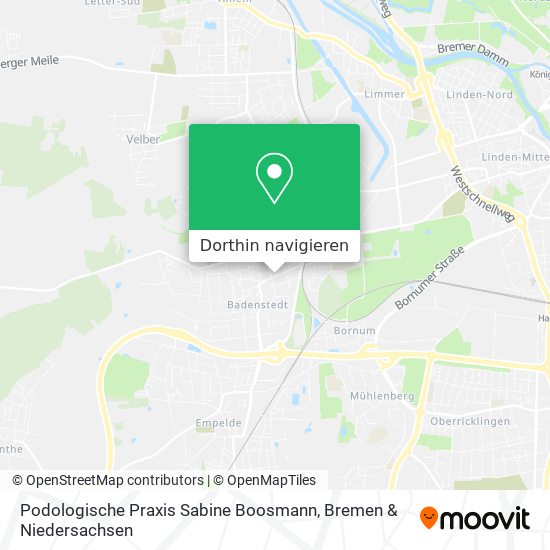 Podologische Praxis Sabine Boosmann Karte